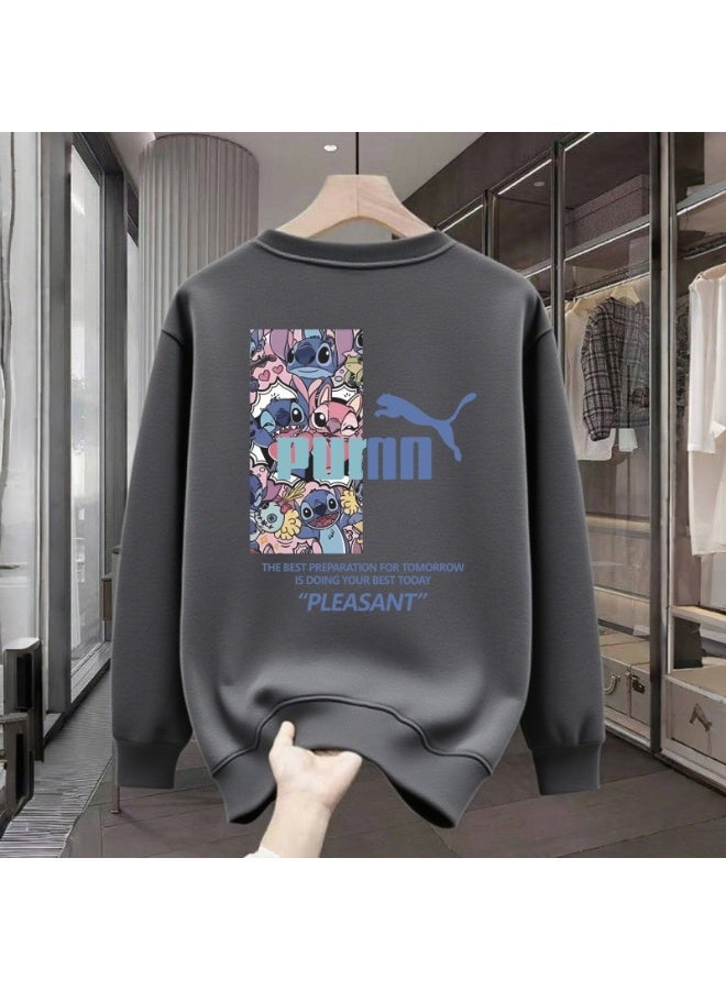 PUMA x Stitch Co-branded Dark Grey Streetwear , Street Sporty Style Size 3XL - Image 1